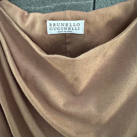 Brunello Cucinelli ruched beige dress US size M' - Picture 5 of 10